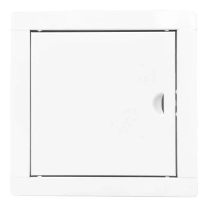 Tampa Registro Quadrada Incorporada em Aço Branco.