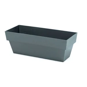 Floreira Limited 10x25cm Antracita Plastiken
