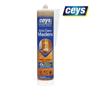 Selante de Silicone Madeira Acrílica Ceys Cinza