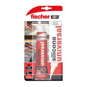Blister Silicone Universal Transparente Fischer 50