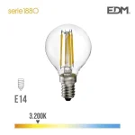 Lampada Filamento de LED E14 4w 400 Lm 3200k