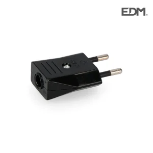 Ficha 10a 250v Preta Embalada Edm