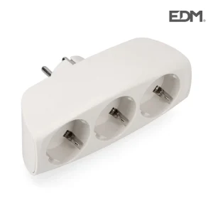 Ficha Schuko Tripla Embalado