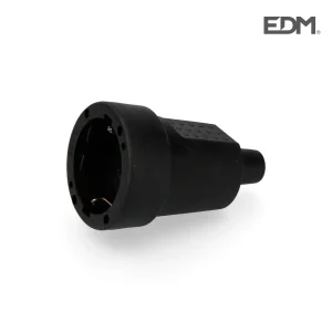 Ficha Femea Borracha 10/16a 250v Preta Embalada Ed