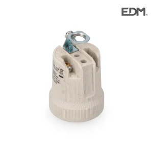 Casquilho Porcelana E-27 Embalado Edm