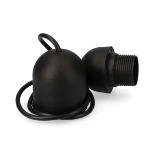 Conjunto Suspensão Preto E-27 Embalado