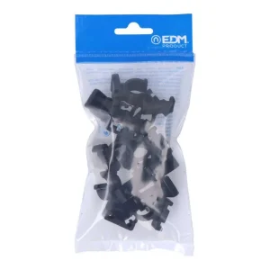 Pack 10 Abraçadeiras M-16 Nylon Preta Edm