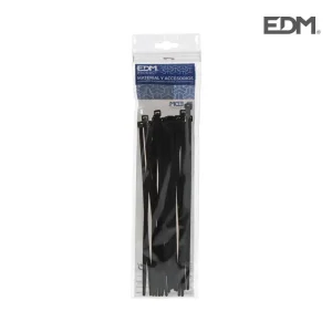 Abraçadeiras Pretas 200x4,8mm Saco 25 Unidades Edm