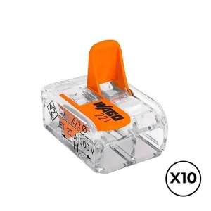 Conector Rapido com Alavanca 2 Condutores Maxi.