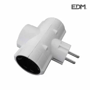 Ficha Tripla Femea T/Tl 16a 250v (Old-153) 4,8mm