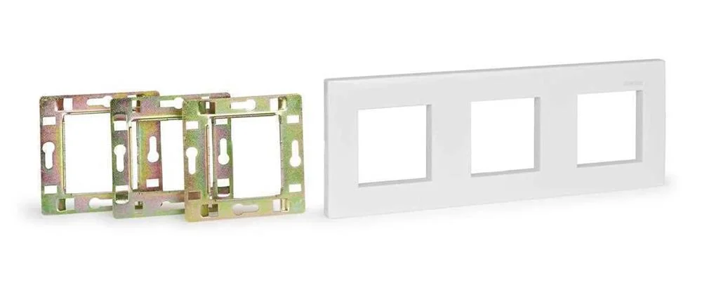 Moldura e 3 Chassis para Instalação em 3 Caixas de