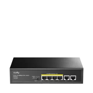 Switch de Rede 6 Portas 10/100mbps Unmanaged Poe+.