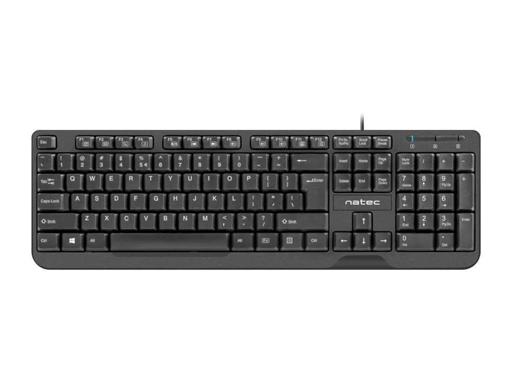 Natec Trout Teclado Usb Qwerty Espanhol Preto