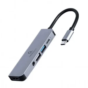 Adaptador Gembird Usb-C 5-In-1 (Hub + Hdmi + Pd +.