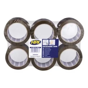 Fita de Embalagem Flatpack 6 Rolos - Castanha 50m.