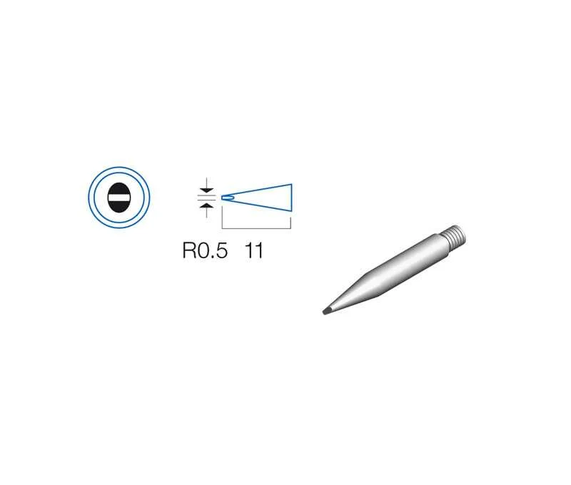 Ponteira Plana 0.5mm para Ferro de Soldar Hrv7508
