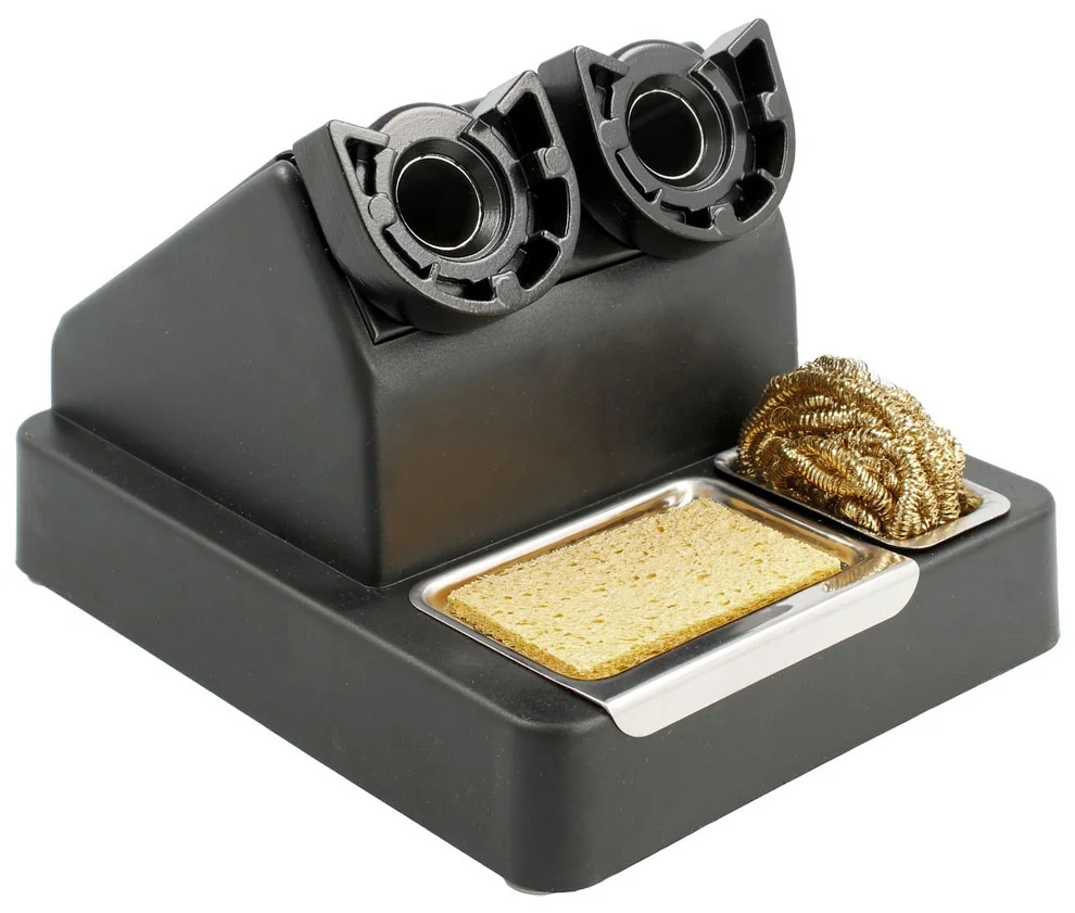 Suporte Duplo para Ferro de Solda com Limpa e L