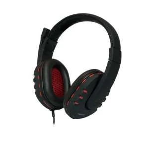 Auscultadores Headset Hs0033 Preto/Vermelho - Log.