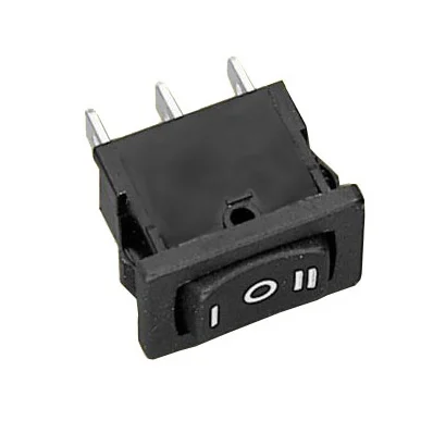 Interruptor Teimoso 3 Posicoes Preto