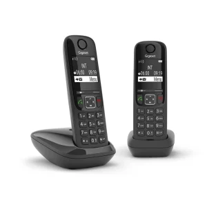 Telefone Digital Duo S/ Fios Gigaset As690 Preto .