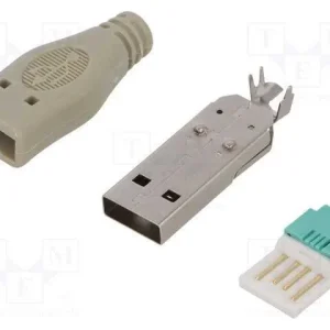 Ficha. Usb A. Macho. para Cabo. Sem Ferramentas. P