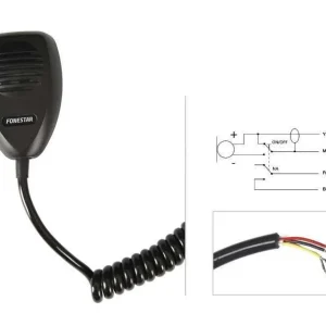 Microfone de Comunicações de Mão