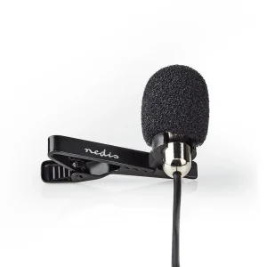 Microfone com Fio com Garra Lapela 3,5 Mm