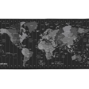 Tapete de Rato Gaming Natec Time Zone Map Maxi