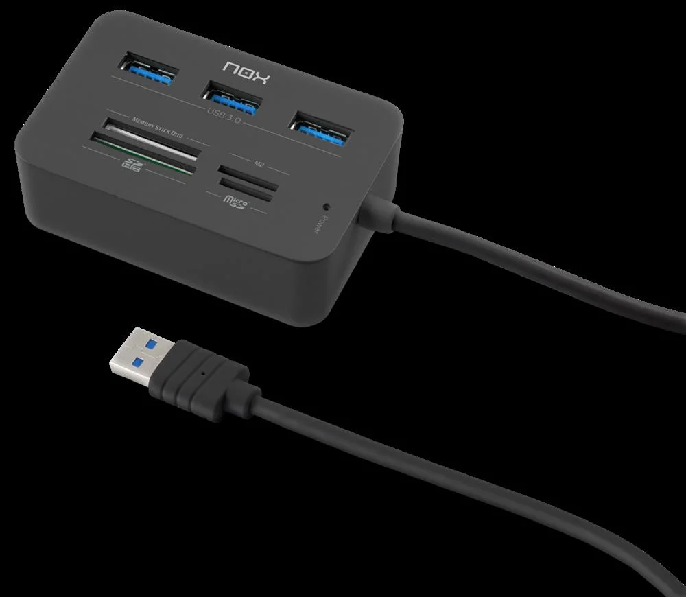 Hub Usb Nox Lite Reader One Preto