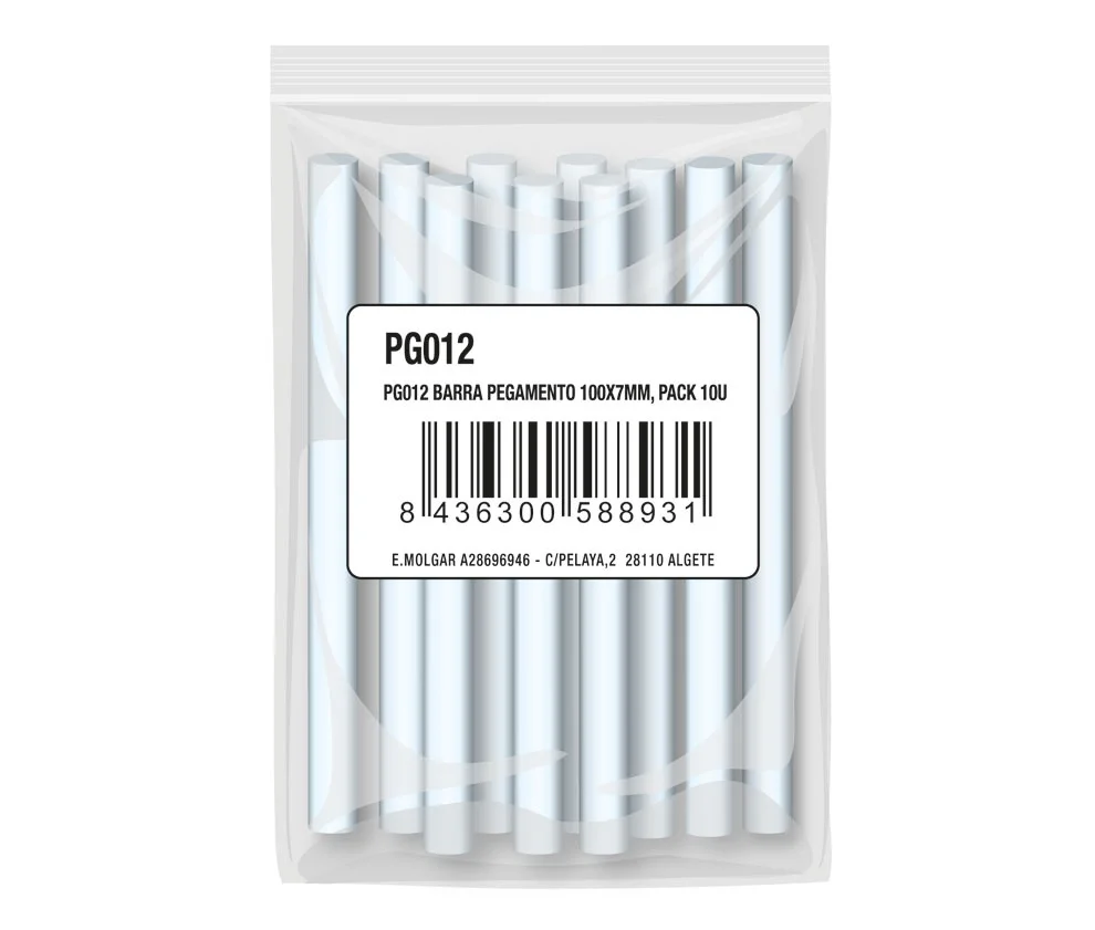 Pack 10x Tubos Cola Quente (7 X 100 Mm)