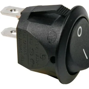 Interruptor Rocker Preto Botão 1p - Off-On