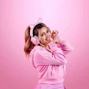 Auscultadores Razer Kraken V2 Pro Kitty Edition Q.