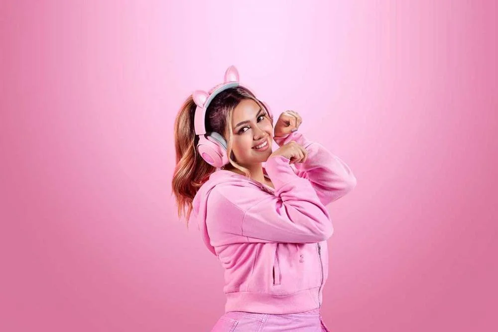 Auscultadores Razer Kraken V2 Pro Kitty Edition Q.