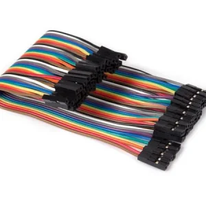 Fio Jumper Fêmea-Fêmea 40 Pinos 15 Cm (Cabo Plano)