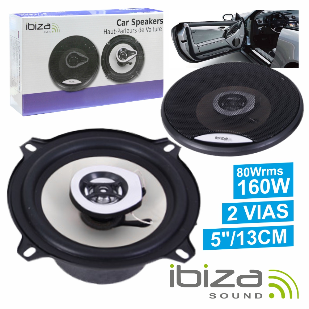 CSP5002B ALT. AUTO 2X80W 13Cm 2VIAS C/GRELHA IBIZA