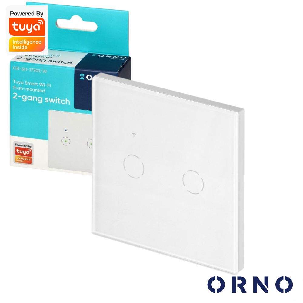 Interruptor Parede Wifi C/ Painel Tátil De 2 Vias ORNO