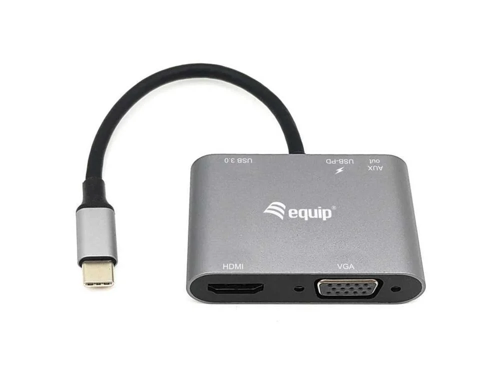 Adaptador Equip 133483 Usb-C 5-In-1 Multiport Pd .