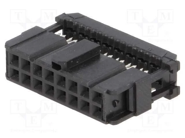 Ficha, Idc, Fêmea, Pin: 16, Idc, para Fita, 1,27m.