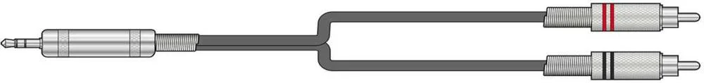 Cabo Jack 3.5 Macho para 2 Rca 1.5m