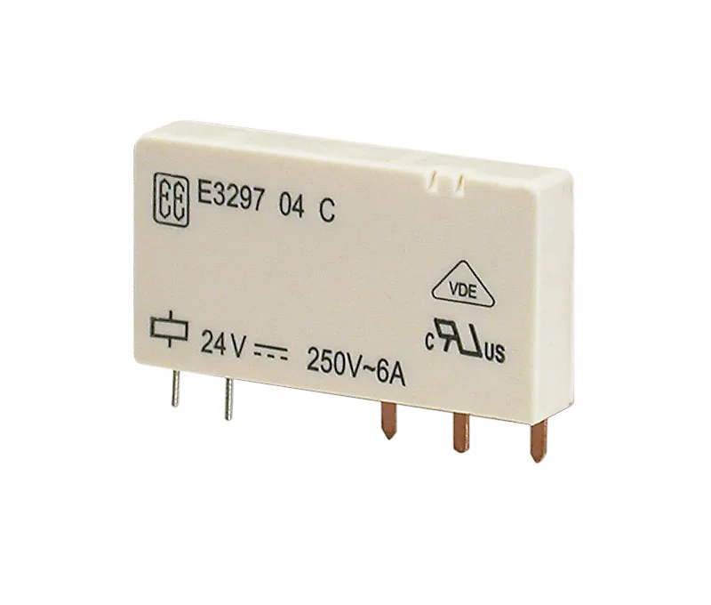 Relé Spdt 24vdc 6a Contacto Simples (25x5x15mm)