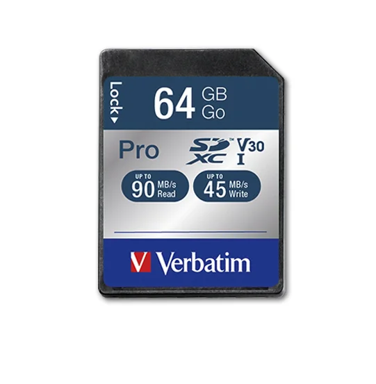 Verbatim Sdxc Cartão Pro 64gb Classe 10 Uhs-I