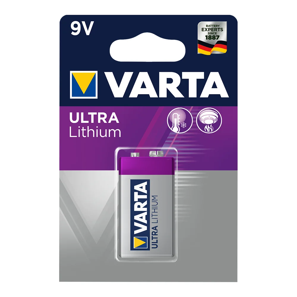 Pilha Lithium Profissional Varta 9v-1200mah 1un