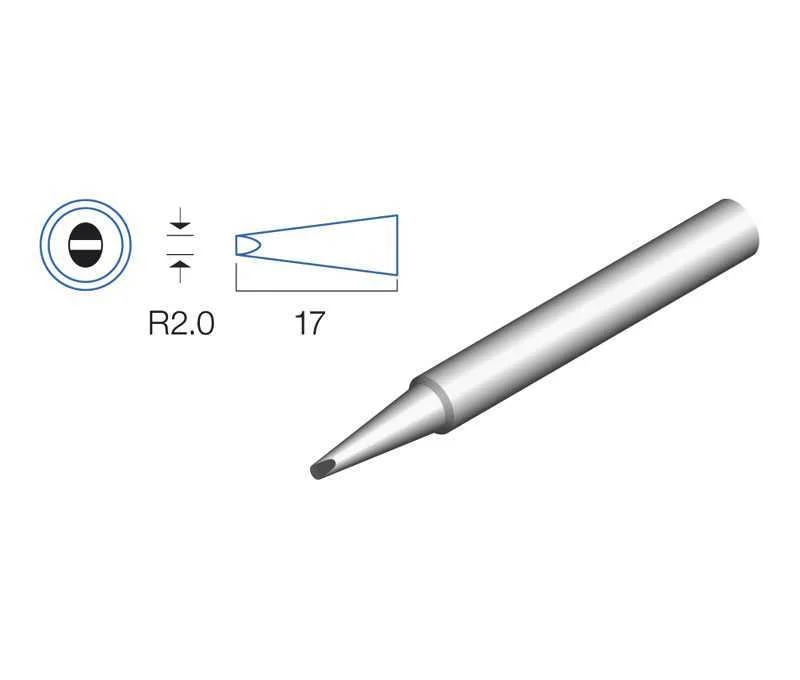 Ponta Plana 2.0mm P/ Ferro Soldar Hrv109 Hrv8200