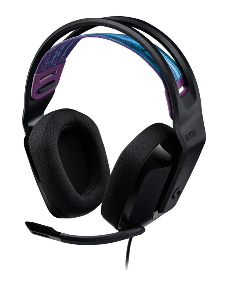 Auscultadores Headset Gaming G335 Wired Preto - L.