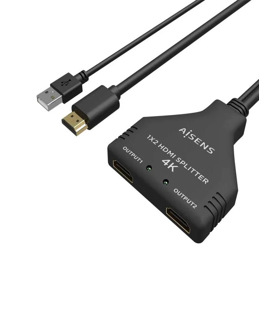 Duplicador Splitter Hdmi 4k 30hz C/ Cabo Alimenta.