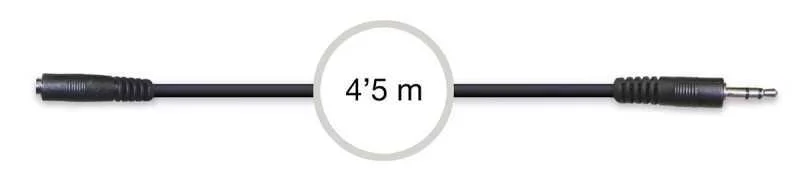 Cabo Áudio Jack 3,5mm Fêmea - Jack 3,5mm Macho 4,.