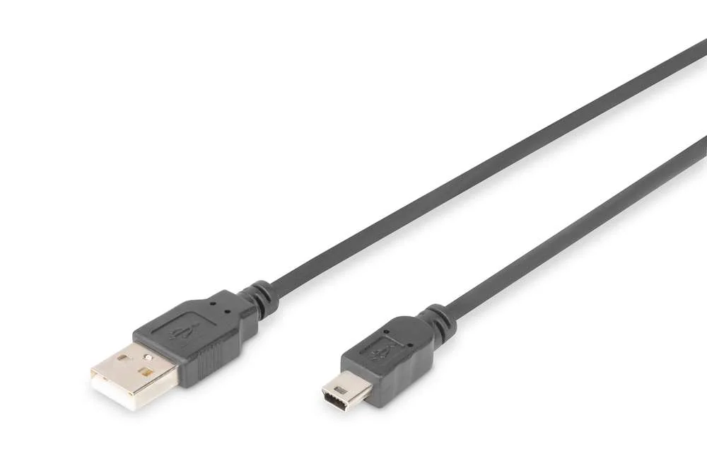 Digitus 1m Usb 2.0 Cabo Usb Usb a Mini-Usb B Preto