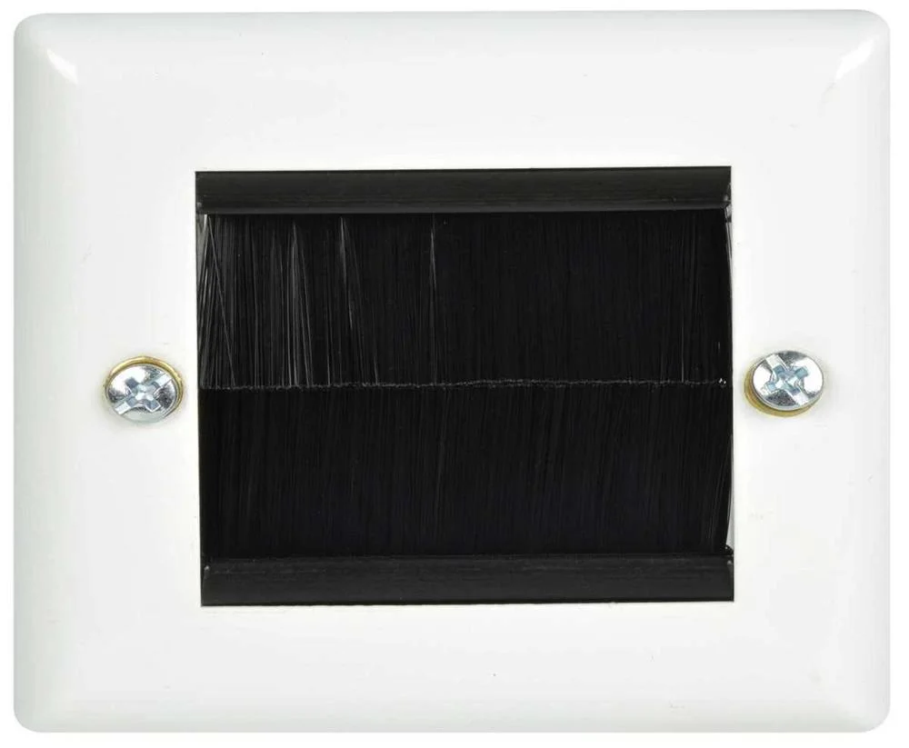 Placa de Parede de Aço Escovado para Uma Única Entrada