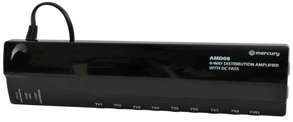 Amplificador de Distribuição Vhf/Uhf 8 Vias