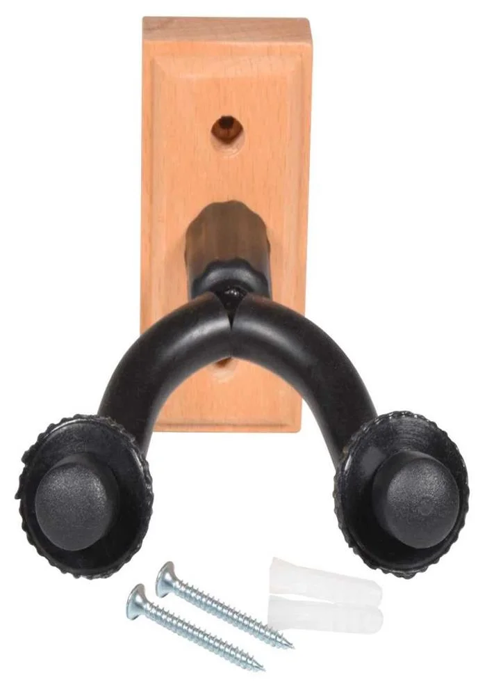 Suporte de Parede para Guitarra com Base de Madei.